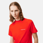 Lacoste חולצת טי פיקה מכותנה אורגנית בגזרה דקיקה DZ4D0D121 אדום s5h גברים - Image 2