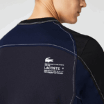 Lacoste חולצת טי שירט פיקה מתיחה בהתאמה רגילה בהתאמה רגילה DZ4D0D820 כחול כהה שחור 7w4 גברים - Image 8