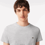 Lacoste חולצת טי של פימה כותנה עם צווארון צווארון DZ4D0D619 chine אפור cca גברים - Image 2