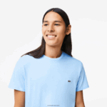 Lacoste חולצת טי של פימה כותנה עם צווארון צווארון DZ4D0D680 כחול hbp גברים - Image 2