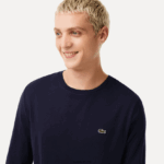 Lacoste חולצת טי של פימה כותנה עם צווארון צווארון DZ4D0D688 כחול כהה 166 גברים - Image 2
