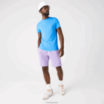 Lacoste חולצת טי של פימה כותנה עם צווארון צווארון DZ4D0D767 כחול 4xa גברים - Image 2