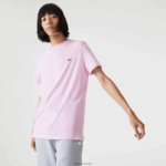 Lacoste חולצת טי של פימה כותנה עם צווארון צווארון DZ4D0D824 ורוד z4h גברים - Image 2