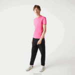 Lacoste חולצת טי של פימה כותנה עם צווארון צווארון DZ4D0D874 pqs ורוד גברים - Image 2