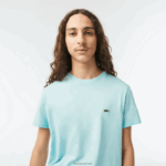 Lacoste חולצת טי של פימה כותנה עם צווארון צווארון DZ4D0D112 מנטה lgf גברים - Image 2