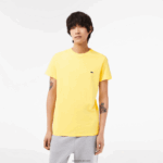 Lacoste חולצת טי של פימה כותנה עם צווארון צווארון DZ4D0D55 צהוב 107 גברים