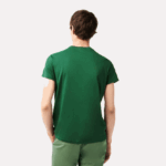 Lacoste חולצת טי של פימה כותנה עם צווארון צווארון DZ4D0D618 ירוק 132 גברים - Image 3