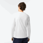 Lacoste חולצת טי של פימה כותנה עם צווארון צווארון DZ4D0D689 לבן 001 גברים - Image 3