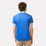 Lacoste חולצת טי של פימה כותנה עם צווארון צווארון DZ4D0D35 כחול kxb גברים - Image 3