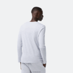 Lacoste חולצת טי של פימה כותנה עם צווארון צווארון DZ4D0D691 chine אפור cca גברים - Image 3
