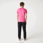Lacoste חולצת טי של פימה כותנה עם צווארון צווארון DZ4D0D874 pqs ורוד גברים - Image 3