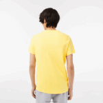 Lacoste חולצת טי של פימה כותנה עם צווארון צווארון DZ4D0D55 צהוב 107 גברים - Image 3