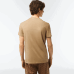 Lacoste חולצת טי של פימה כותנה עם צווארון צווארון DZ4D0D57 בז' cb8 גברים - Image 3