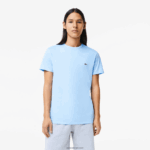 Lacoste חולצת טי של פימה כותנה עם צווארון צווארון DZ4D0D680 כחול hbp גברים