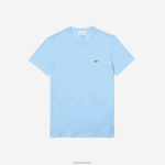 Lacoste חולצת טי של פימה כותנה עם צווארון צווארון DZ4D0D680 כחול hbp גברים - Image 4