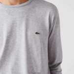 Lacoste חולצת טי של פימה כותנה עם צווארון צווארון DZ4D0D691 chine אפור cca גברים - Image 4