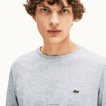 Lacoste חולצת טי של פימה כותנה עם צווארון צווארון DZ4D0D691 chine אפור cca גברים - Image 6