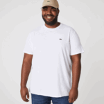 Lacoste חולצת טי של פימה כותנה עם צווארון צווארון DZ4D0D36 לבן 001 גברים - Image 7