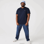 Lacoste חולצת טי של פימה כותנה עם צווארון צווארון DZ4D0D38 כחול כהה 166 גברים - Image 7