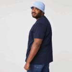 Lacoste חולצת טי של פימה כותנה עם צווארון צווארון DZ4D0D38 כחול כהה 166 גברים - Image 8