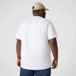 Lacoste חולצת טי של פימה כותנה עם צווארון צווארון DZ4D0D36 לבן 001 גברים - Image 9