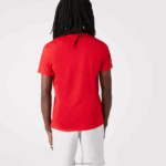 Lacoste חולצת טי של פימה כותנה עם צווארון V DZ4D0D617 אדום 240 גברים - Image 3