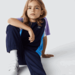 Lacoste חולצת טניס ספורט בלוק צבעוני DZ4D0D3153 כחול כהה סגול לבן כחול 5xj ילדים