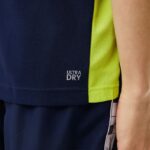 Lacoste חולצת טניס ספורטיבית בהדפס תנין DZ4D0D586 כחול כהה צהוב לבן kl8 גברים - Image 2