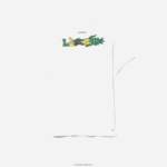 Lacoste חולצת טניס ספורטיבית בהדפס תנין DZ4D0D681 לבן 001 גברים - Image 4