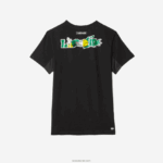 Lacoste חולצת טניס ספורטיבית בהדפס תנין DZ4D0D682 שחור 031 גברים - Image 6