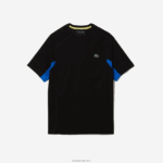 Lacoste חולצת טניס ספורטיבית בצבע בלוק אולטרה יבש DZ4D0D585 כחול שחור y2e גברים - Image 5