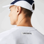 Lacoste חולצת טניס ספורטיבית בצבע בלוק אולטרה יבש DZ4D0D583 לבן נייבי כחול לבן y2u גברים - Image 6