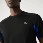 Lacoste חולצת טניס ספורטיבית בצבע בלוק אולטרה יבש DZ4D0D585 כחול שחור y2e גברים - Image 6