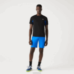 Lacoste חולצת טניס ספורטיבית בצבע בלוק אולטרה יבש DZ4D0D585 כחול שחור y2e גברים