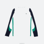Lacoste חולצת טניס ספורטיבית DZ4D0D755 לבן ירוק כחול כהה yh9 גברים - Image 5