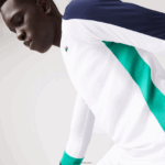 Lacoste חולצת טניס ספורטיבית DZ4D0D755 לבן ירוק כחול כהה yh9 גברים - Image 7