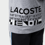 Lacoste חולצת טריקו אוברסייז בסגנון ימי DZ4D0D3143 chine אפור cca ילדים - Image 4