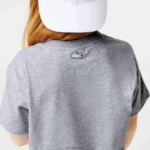 Lacoste חולצת טריקו אוברסייז בסגנון ימי DZ4D0D3143 chine אפור cca ילדים - Image 8