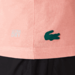 Lacoste חולצת טריקו בדוגמת דופי כלב נושמת DZ4D0D2596 ורוד לבן ירוק qzc נשים - Image 4