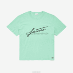 Lacoste חולצת טריקו בהדפס חתימה xl DZ4D0D850 ירוק hcv גברים