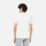 Lacoste חולצת טריקו בהדפס כותנה ג'רזי DZ4D0D63 לבן 001 גברים - Image 3