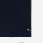 Lacoste חולצת טריקו בהדפס כותנה ג'רזי DZ4D0D64 כחול כהה 166 גברים - Image 6