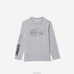 Lacoste חולצת טריקו בהדפס תנינים DZ4D0D3159 chine אפור cca בנים