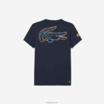 Lacoste חולצת טריקו במהדורה פתוחה של ספורט מיאמי DZ4D0D217 כחול kxe גברים - Image 5