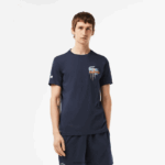 Lacoste חולצת טריקו במהדורה פתוחה של ספורט מיאמי DZ4D0D217 כחול kxe גברים