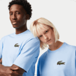 Lacoste חולצת טריקו גדולה מכותנה אורגנית תנין בגזרה משוחררת DZ4D0D76 כחול hbp גברים - Image 2