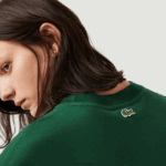 Lacoste חולצת טריקו גדולה מכותנה אורגנית תנין בגזרה משוחררת DZ4D0D77 ירוק 132 גברים - Image 7
