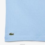 Lacoste חולצת טריקו ג'רזי מכותנה אורגנית בכושר נינוח DZ4D0D225 כחול hbp גברים - Image 3