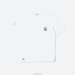 Lacoste חולצת טריקו ג'רזי מכותנה אורגנית בכושר נינוח DZ4D0D224 לבן 001 גברים