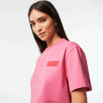 Lacoste חולצת טריקו ג'רזי מכותנה במידות גדולות DZ4D0D2428 ורוד 2r3 נשים - Image 2